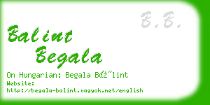 balint begala business card